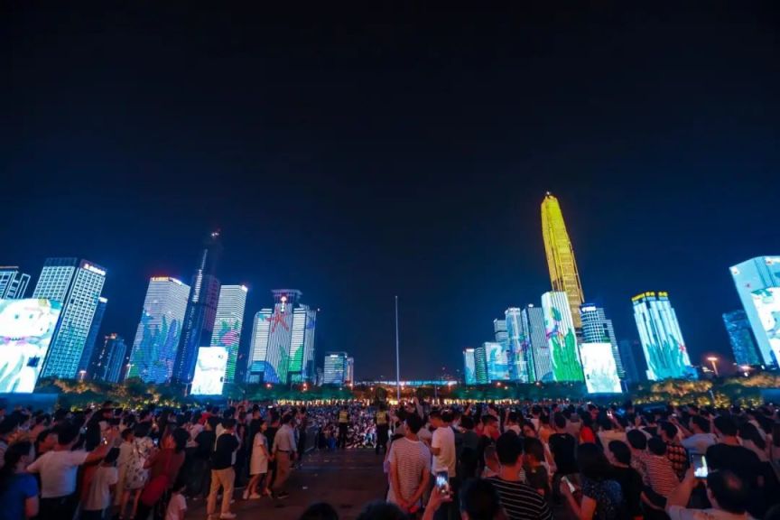间+最佳位置+门票预约+交通)深圳市民中心灯光秀观赏攻略(时(图2)