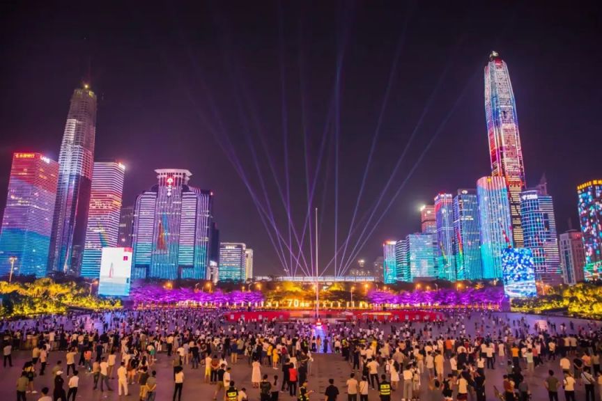 间+最佳位置+门票预约+交通)深圳市民中心灯光秀观赏攻略(时(图3)